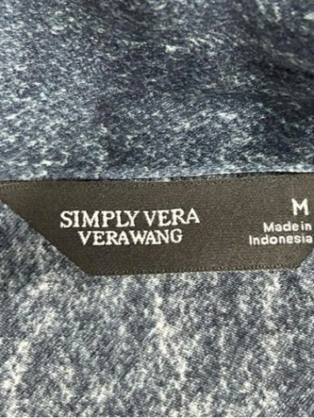 Dark Wash Simply Vera Wang Denim Jumpsuit with Tie Belt - Picture 4 of 4